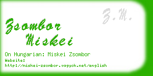 zsombor miskei business card